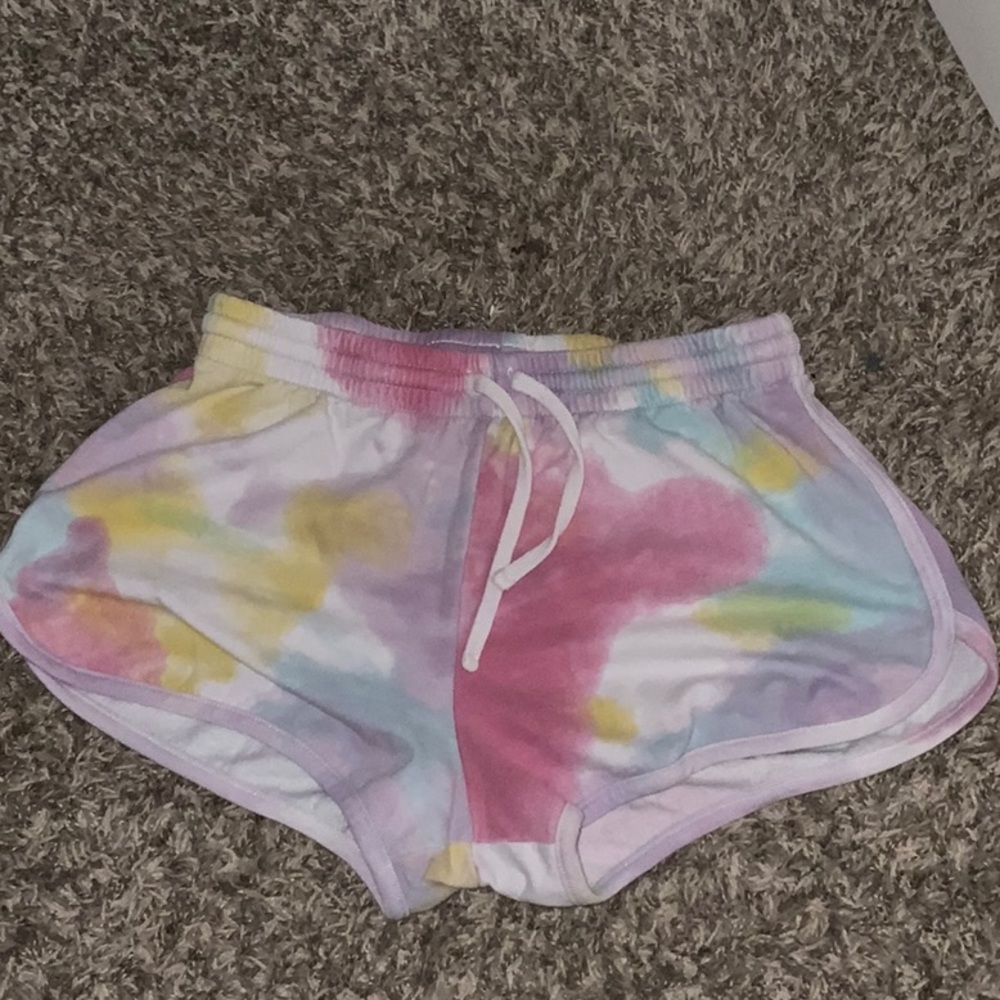 Tie-dye shorts w drawstring